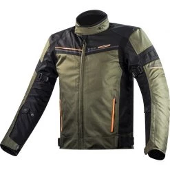 Vente flash 🎉 Blouson De Moto Amovible En Tissu Olive Noir Ls2 Shadow 🎉