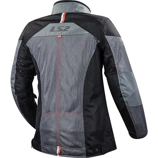 Budget 💯 Blouson Moto LS2 Alba Lady ☀️ Summer Technical Certified Gris Foncé 🤩 – Image 2
