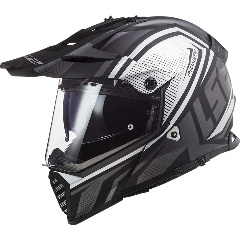 Coupon 💯 Casque Cross Enduro Off Road Moto Ls2 MX436 PIONEER EVO Master Matt Titanium ✨