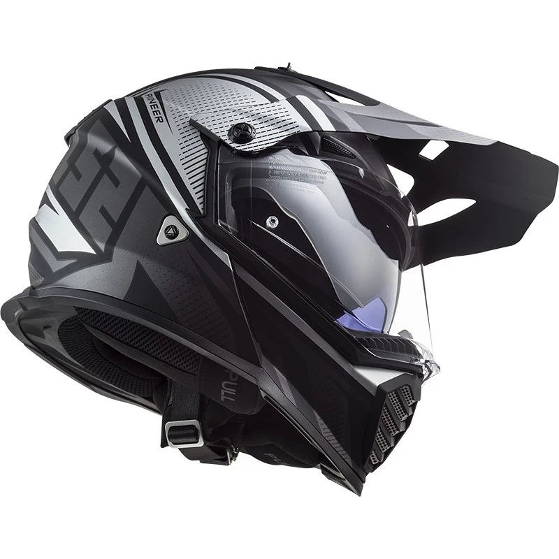Coupon 💯 Casque Cross Enduro Off Road Moto Ls2 MX436 PIONEER EVO Master Matt Titanium ✨ – Image 4