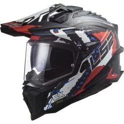 Offres ✨ Casque De Moto De Tourisme Tout-terrain En Carbone Ls2 MX701 Explorer C Extend Matt Red 🔥