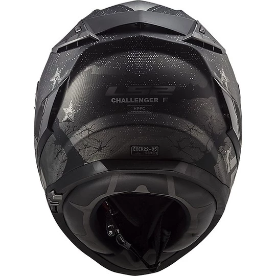 Sortie ✨ Casque De Moto En Fibre HPFC LS2 FF327 CHALLENGER Flex Matt Black 🔔 – Image 4