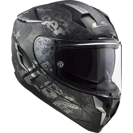Sortie ✨ Casque De Moto En Fibre HPFC LS2 FF327 CHALLENGER Flex Matt Black 🔔 – Image 6