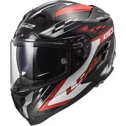 Acheter 👍 Casque De Moto En Fibre HPFC LS2 FF327 CHALLENGER GP Noir Rouge ✨
