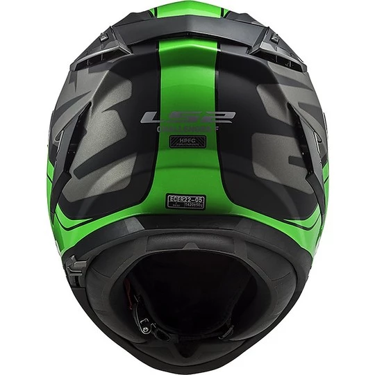 Coupon 👍 Casque De Moto En Fibre HPFC LS2 FF327 CHALLENGER Randy Black Glossy Green 🎉 – Image 9