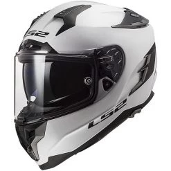 De gros 🔔 Casque De Moto En Fibre HPFC LS2 FF327 CHALLENGER Solid White 🎉