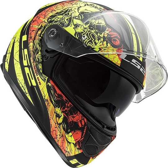 Top 10 ⭐ Casque De Moto Intégral Double Visière Ls2 FF320 STREM EVO Throne Black Matt Fluo Yellow ✨ – Image 2