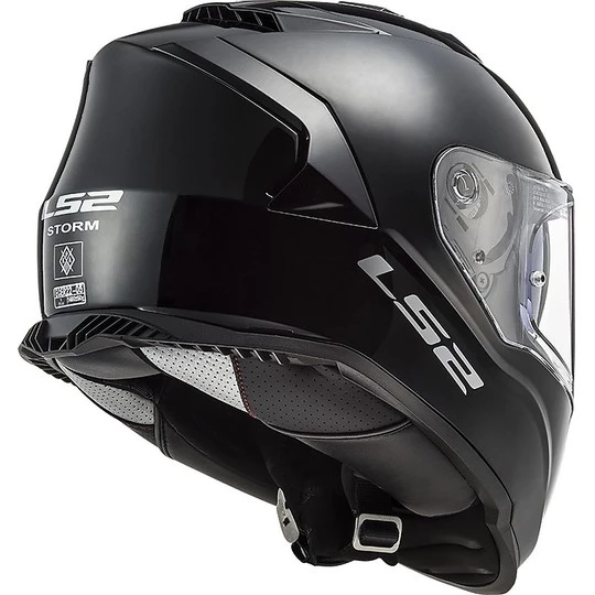 Acheter 😉 Casque De Moto Intégral Double Visière Ls2 FF800 STORM Solid Glossy Black ⭐ – Image 4