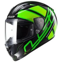 Meilleure vente 😉 Casque De Moto Intégral En Carbone LS2 FF323 Arrow R Evo Ion Noir Vert Fluo 😀