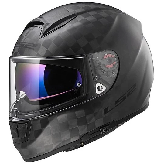 Nouveau 👍 Casque De Moto Intégral En Carbone LS2 FF397 Vector C Carbon Double Visor ❤️