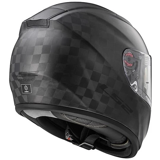 Nouveau 👍 Casque De Moto Intégral En Carbone LS2 FF397 Vector C Carbon Double Visor ❤️ – Image 2