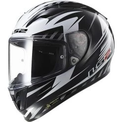 Le moins cher 🎉 Casque De Moto Intégral En Fibre LS2 FF323 Arrow R Matrix Noir / Blanc 😀