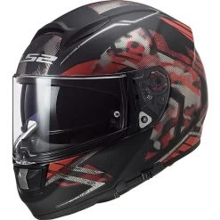 Acheter 😀 Casque De Moto Intégral En HPFC LS2 FF397 VECTOR EVO Stencil Black Matt Red 🎁