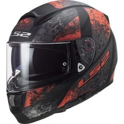 Budget 🔥 Casque De Moto Intégral En HPFC Ls2 FF397 VECTOR EVO Swipe Black Matt Red ✔️
