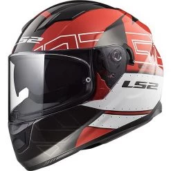 Tout neuf 🛒 Casque De Moto Intégral LS2 FF320 Stream Evo KUB Noir Rouge 🛒
