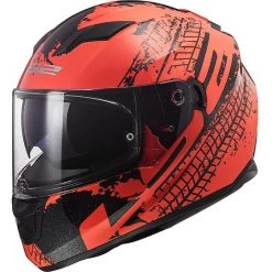 Promo ✔️ Casque De Moto Intégral LS2 FF320 STREAM EVO Lava Orange Black Fluo 🎉