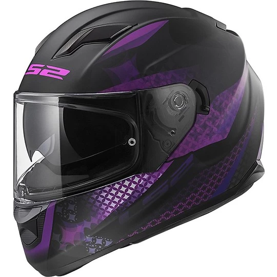 Nouveau 💯 Casque De Moto Intégral LS2 FF320 Stream Evo LUX Noir Matt Pink 👍