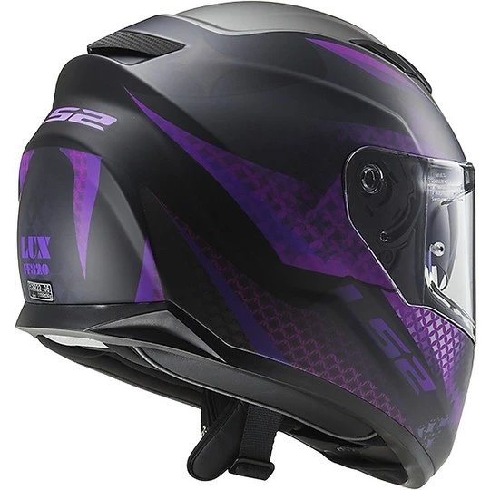 Nouveau 💯 Casque De Moto Intégral LS2 FF320 Stream Evo LUX Noir Matt Pink 👍 – Image 2
