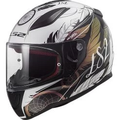 Bon marché 🤩 Casque De Moto Intégral LS2 FF353 RAPID Boho Blanc Noir Rose 🧨