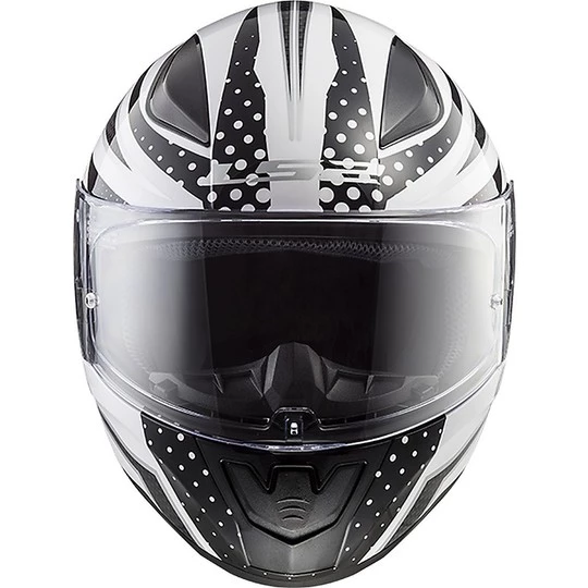Meilleure vente 😉 Casque De Moto Intégral Ls2 FF353 Rapid Carborace Blanc Noir 🔔 – Image 6
