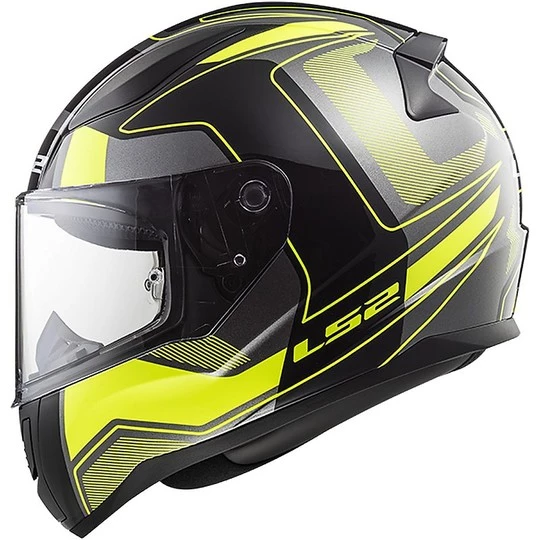 Meilleur prix ✔️ Casque De Moto Intégral Ls2 FF353 Rapid Carrera Matt Black Fluo Yellow 😀 – Image 2