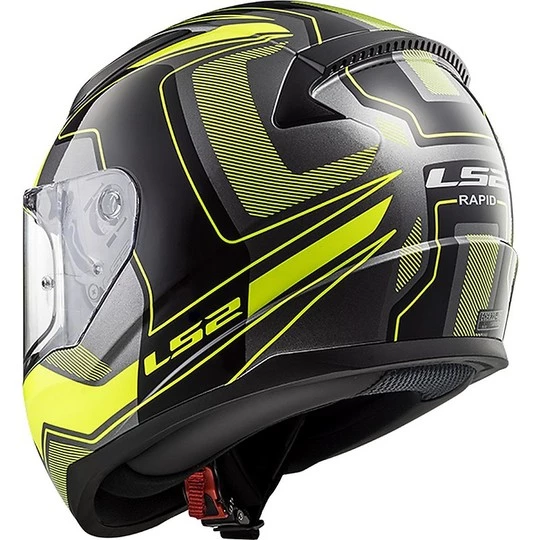 Meilleur prix ✔️ Casque De Moto Intégral Ls2 FF353 Rapid Carrera Matt Black Fluo Yellow 😀 – Image 3