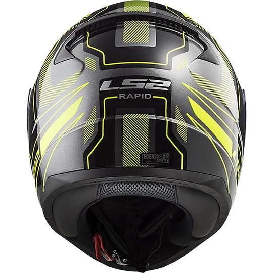 Meilleur prix ✔️ Casque De Moto Intégral Ls2 FF353 Rapid Carrera Matt Black Fluo Yellow 😀 – Image 4
