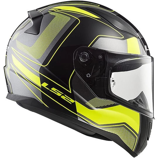 Meilleur prix ✔️ Casque De Moto Intégral Ls2 FF353 Rapid Carrera Matt Black Fluo Yellow 😀 – Image 5