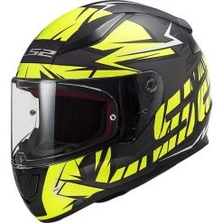 Remise 🎁 Casque De Moto Intégral Ls2 FF353 RAPID Chrome Matt Black Fluo Yellow 🥰