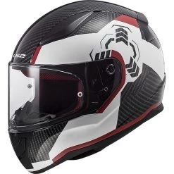 Meilleure affaire 😉 Casque De Moto Intégral LS2 FF353 RAPID Ghost Blanc Noir Rouge 🎁