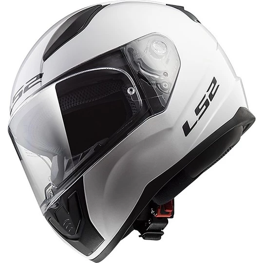 Bon marché 😍 Casque De Moto Intégral Ls2 FF353 Rapid Solid Glossy White ❤️ – Image 4