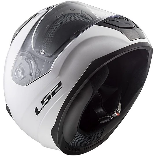 Bon marché 😍 Casque De Moto Intégral Ls2 FF353 Rapid Solid Glossy White ❤️ – Image 5
