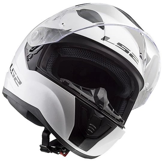 Bon marché 😍 Casque De Moto Intégral Ls2 FF353 Rapid Solid Glossy White ❤️ – Image 7