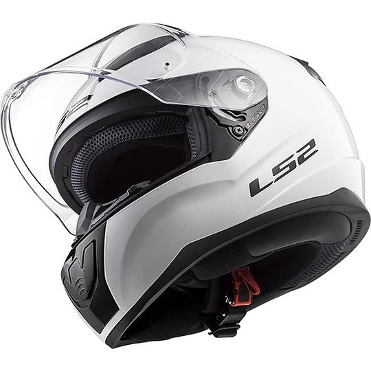 Bon marché 😍 Casque De Moto Intégral Ls2 FF353 Rapid Solid Glossy White ❤️ – Image 8
