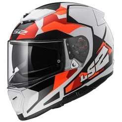 Offres 🤩 Casque De Moto Intégral LS2 FF390 Breacker Double Visor Sergent White Red 🎁