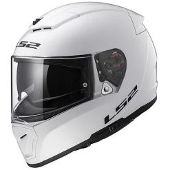 Offres ✔️ Casque De Moto Intégral LS2 FF390 Breacker Double Visor Solid Glossy White 🤩