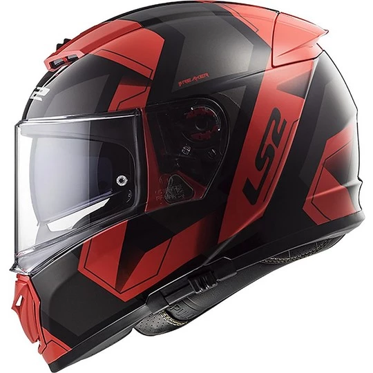 Acheter ⭐ Casque De Moto Intégral LS2 FF390 Disjoncteur Physique Noir Rouge 🌟 – Image 2
