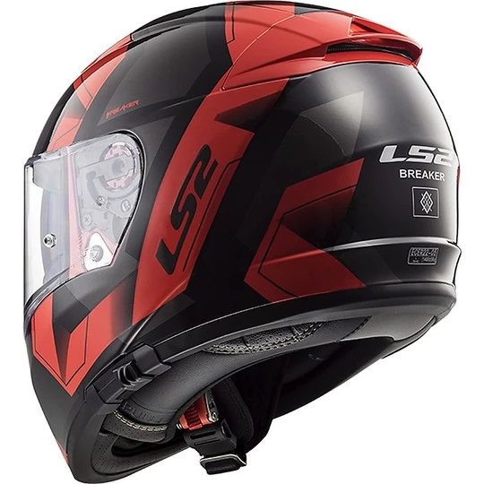Acheter ⭐ Casque De Moto Intégral LS2 FF390 Disjoncteur Physique Noir Rouge 🌟 – Image 3