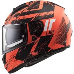 Offres 🔥 Casque De Moto Intégral Ls2 FF397 Vector Hunter Black Matt Orange 🥰