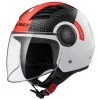 Top 10 👏 Casque De Moto Jet Ls2 OF562 Airflow Long Avec Condor Longue Visière Blanc Rouge 🎁