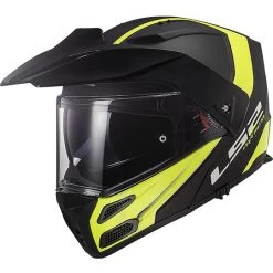 Coupon 🎁 Casque De Moto Modulaire Approuvé P / J Ls2 FF324 METRO EVO Rapid Noir Jaune Fluo Mat ✨