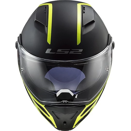 Coupon 🎁 Casque De Moto Modulaire Approuvé P / J Ls2 FF324 METRO EVO Rapid Noir Jaune Fluo Mat ✨ – Image 10