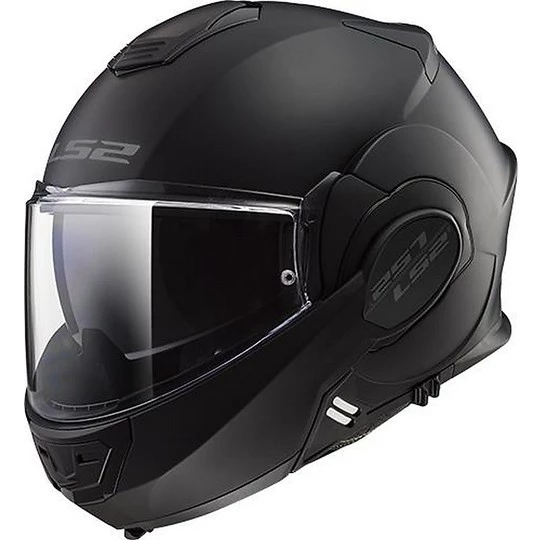Vente flash ⌛ Casque De Moto Modulaire Avec LS2 FF399 Valiant NOIR Tipper Chin Matt Black 🛒 – Image 2