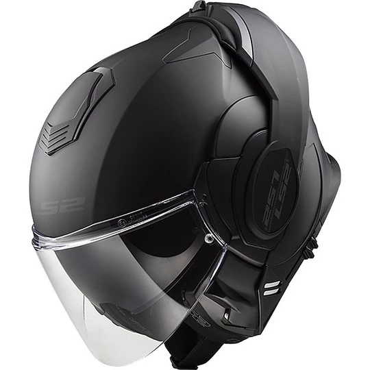 Vente flash ⌛ Casque De Moto Modulaire Avec LS2 FF399 Valiant NOIR Tipper Chin Matt Black 🛒 – Image 3