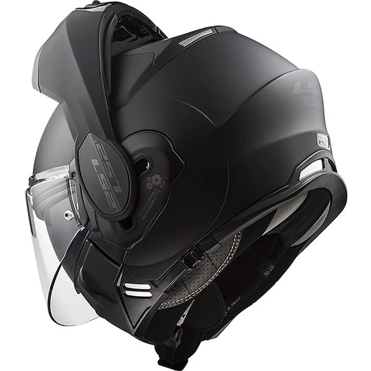 Vente flash ⌛ Casque De Moto Modulaire Avec LS2 FF399 Valiant NOIR Tipper Chin Matt Black 🛒 – Image 4