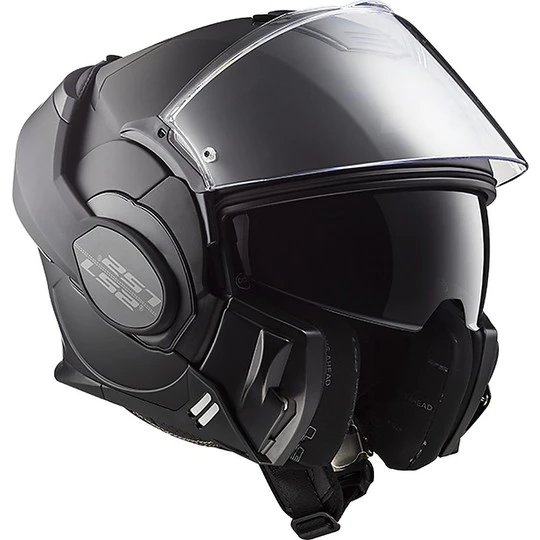 Vente flash ⌛ Casque De Moto Modulaire Avec LS2 FF399 Valiant NOIR Tipper Chin Matt Black 🛒 – Image 11