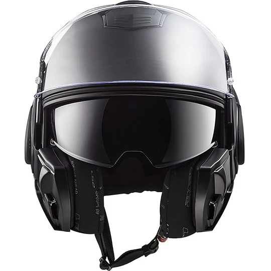 Vente flash ⌛ Casque De Moto Modulaire Avec LS2 FF399 Valiant NOIR Tipper Chin Matt Black 🛒 – Image 12