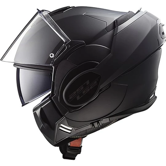 Vente flash ⌛ Casque De Moto Modulaire Avec LS2 FF399 Valiant NOIR Tipper Chin Matt Black 🛒 – Image 16