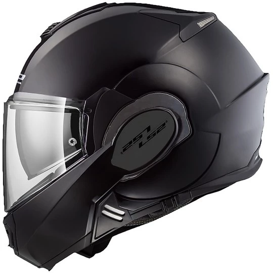 Le moins cher 🎁 Casque De Moto Modulaire Avec LS2 FF399 VALIANT Protège-menton Pliant Solide Noir Mat 🎉 – Image 4