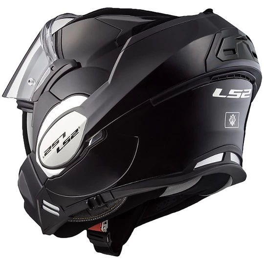 Le moins cher 🎁 Casque De Moto Modulaire Avec LS2 FF399 VALIANT Protège-menton Pliant Solide Noir Mat 🎉 – Image 5